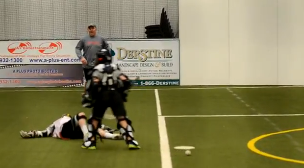 7th Grade Lacrosse Goalie Lays the Smack Down
