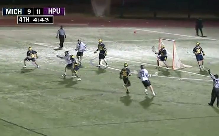 High Point's Lomas Snags One-Handed Catch and Scores Against Michigan