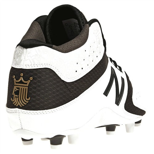 Brine MF5464 New Balance X Mid Cut White Molded Lacrosse Cleats