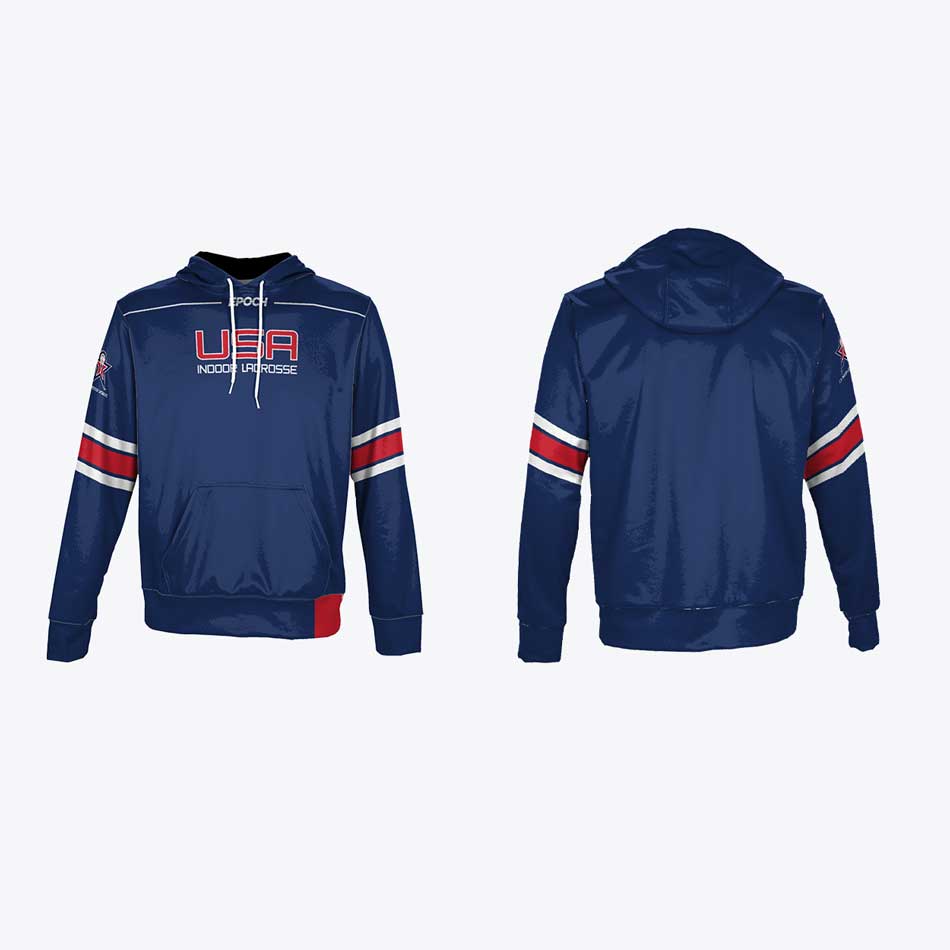 USA Indoor Lacrosse Hooded Sweatshirt