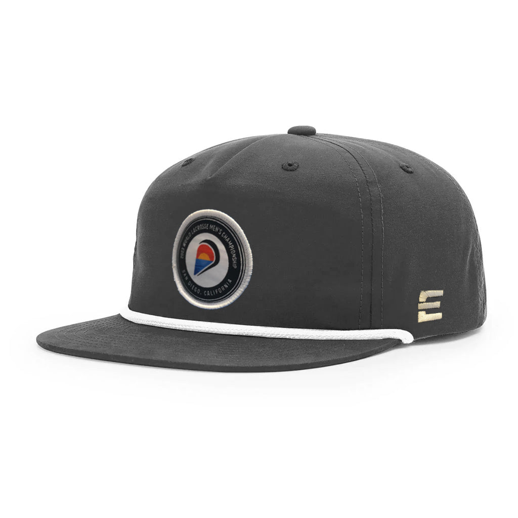 World Lacrosse Rope Hat Patch- Grey