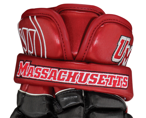 UMASS Lacrosse' Warrior MD4 Lacrosse Gloves