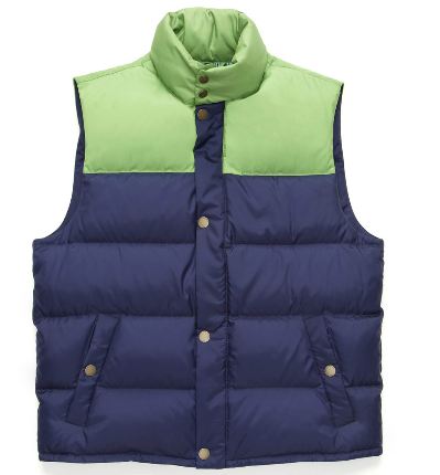 Brooks Brothers Color-Blocked Down Vest