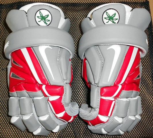 Ohio State University Men's Lacrosse Nike Vapor Elite Gloves