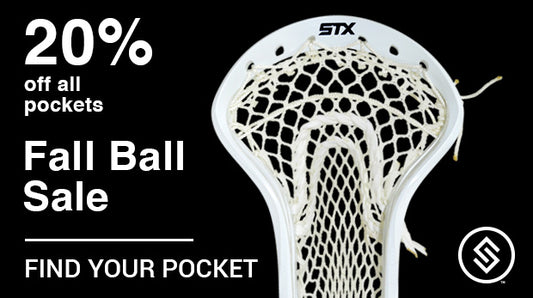 Fall Ball Sale - 20% Off All Custom Strung Stylin' Strings Lacrosse pockets