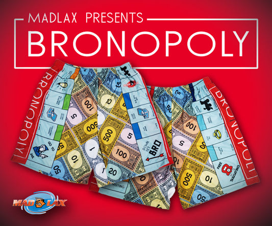 Newest MadGear Sublimated Shorts, The "BRONOPOLY"
