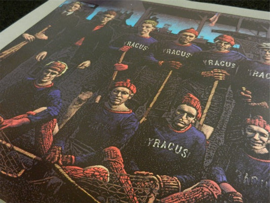 Lacrosse: A Syracuse Tradition Vintage Poster For Harlem Lacrosse