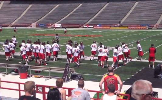 Terps Lacrosse Final Sideline Celebrations Of The Season