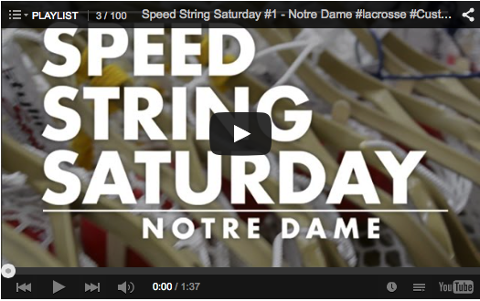 Speed String Saturday #1 Notre Dame Lacrosse