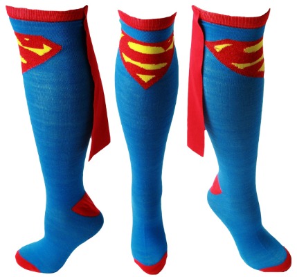 Superman Socks With Cape