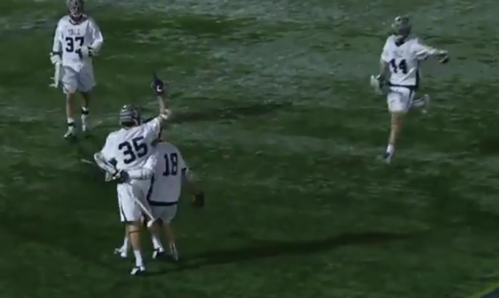 Yale Defenseman Cranks 70 Yard Bomb Against Lehigh