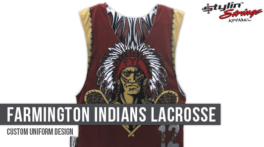 Farmington Indians Dye Sublimated Lacrosse Uniforms