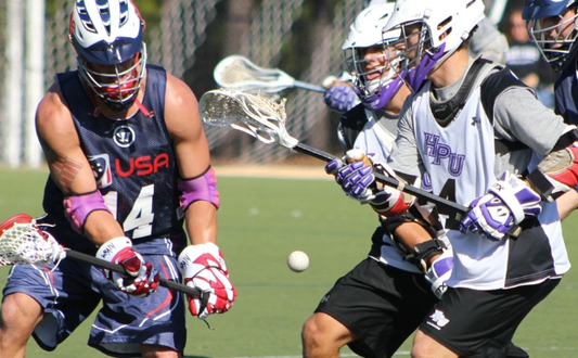 High Point University Men's Lacrosse Team Practices with U.S. National Team (Video)