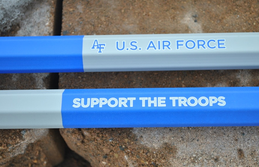 Custom Army and Air Force Lacrosse Shafts, Support the Troops