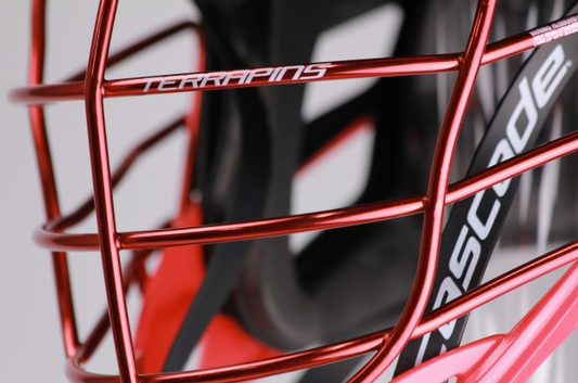 .@CascadeLacrosse and @GorillaWrapz Collab for Custom Maryland Helmets