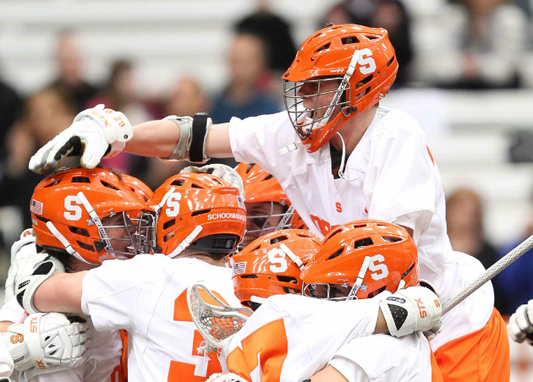 Syracuse Lacrosse Redshirts Swag Surf Celly After Cornell Win