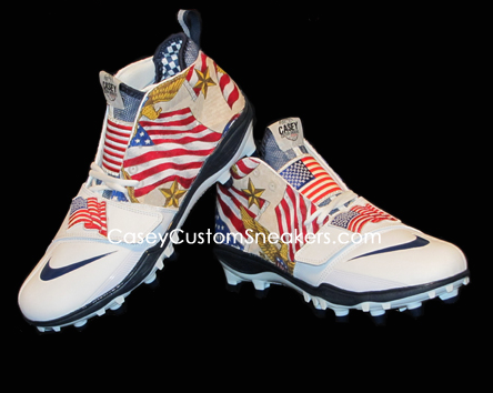 Casey Customs x USA 2nd Edition Lacrosse Cleats