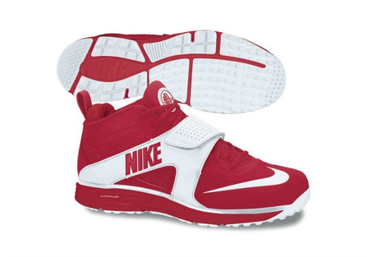 Nike Lacrosse Huarache Turf Shoes -- Game Red/White