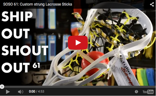 SOSO 61: Custom strung Lacrosse Sticks