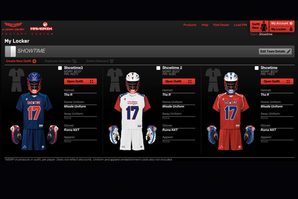 Cascade and Maverik Lacrosse Launch Custom Team Builder at Factorycustom.com