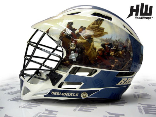 George Washington University Mens Lax Helmets By HeadWrapz