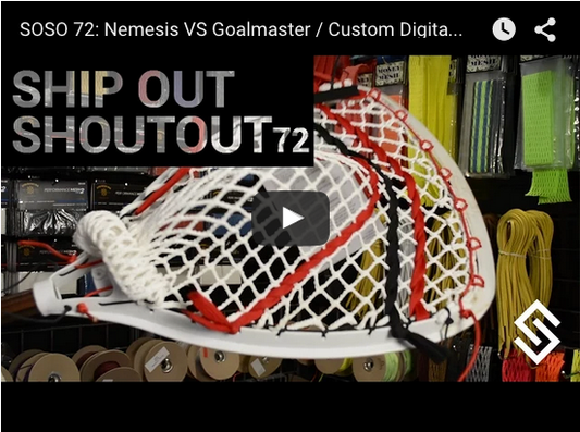 SOSO 72: Nemesis VS Goalmaster / Custom Digital Camo lacrosse head