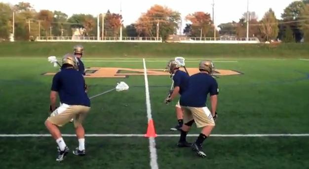 Notre Dame Lacrosse - Group "Asterisk" Defensive Drill