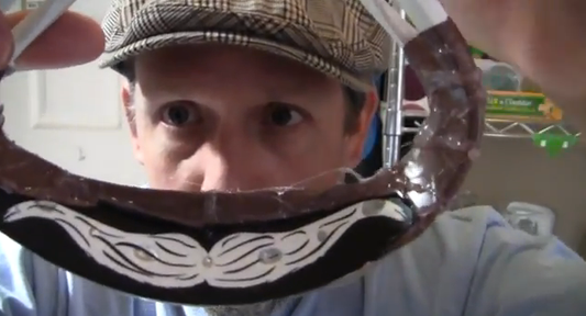 Mustache Dye Job on Lacrosse Head, Movember Anyone?