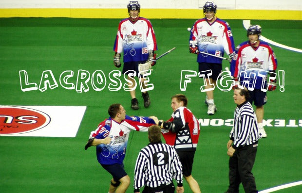 Goalie Gets Chippy in Lacrosse Fight