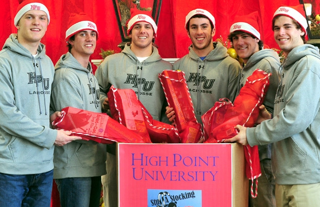 HPU Men's Lacrosse Participates in "Stuff the Stocking" Campaign (Video)