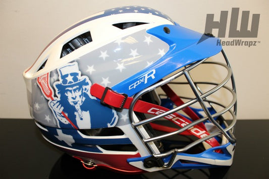 Sentry Lacrosse HeadWrapz and Warrior Riot Gloves