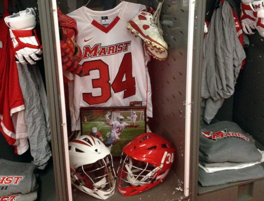 Marist Men's Lacrosse Locker Dedication to Edward Coombs, STX Equipment