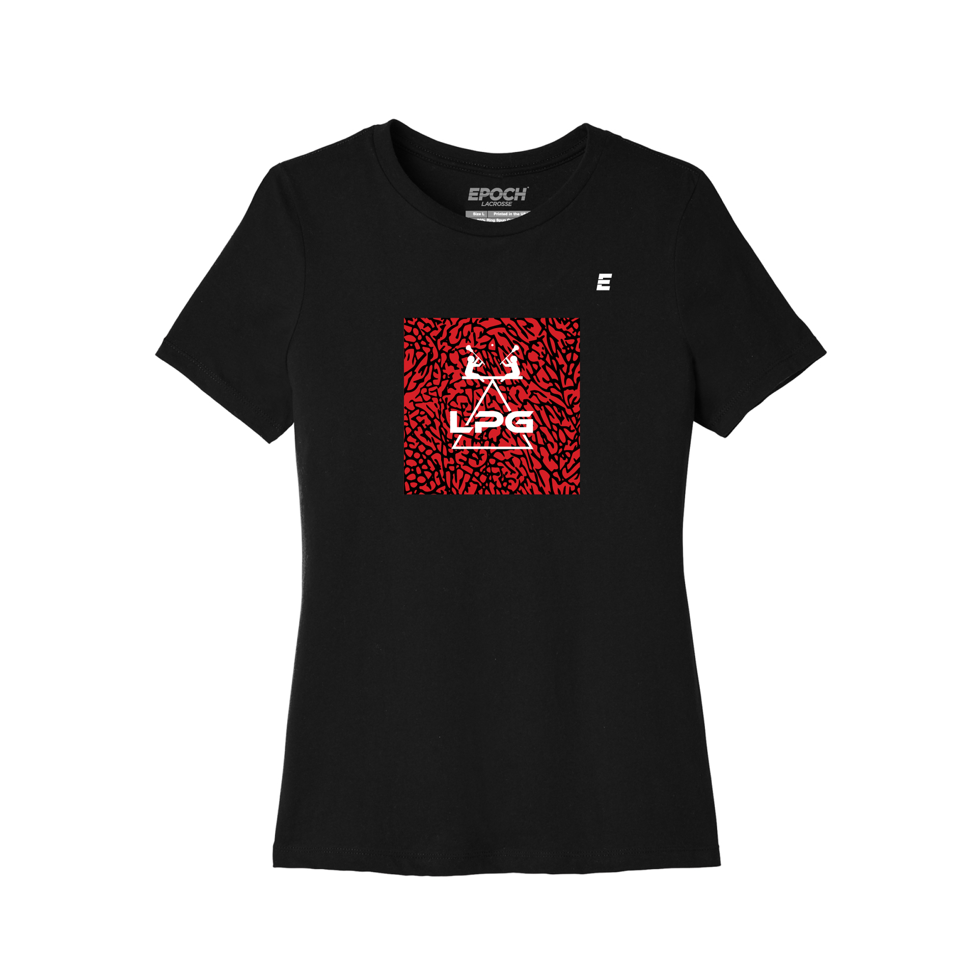LPG 6 Rings - Women's Short Sleeve Tee Black – Lacrosse Playground